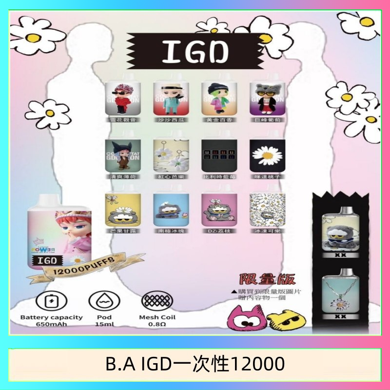 B.A IGD12000口 電子煙